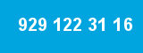 929 122 31 16 929 122 31 16